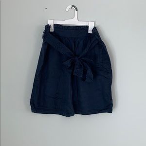 Navy blue mid skirt